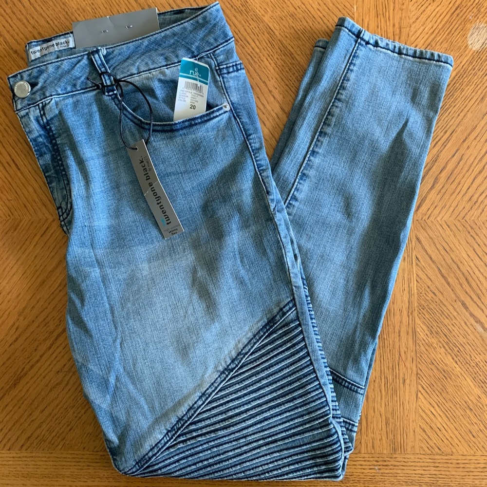 NWT Rue 21 Moto Jeans sz 20